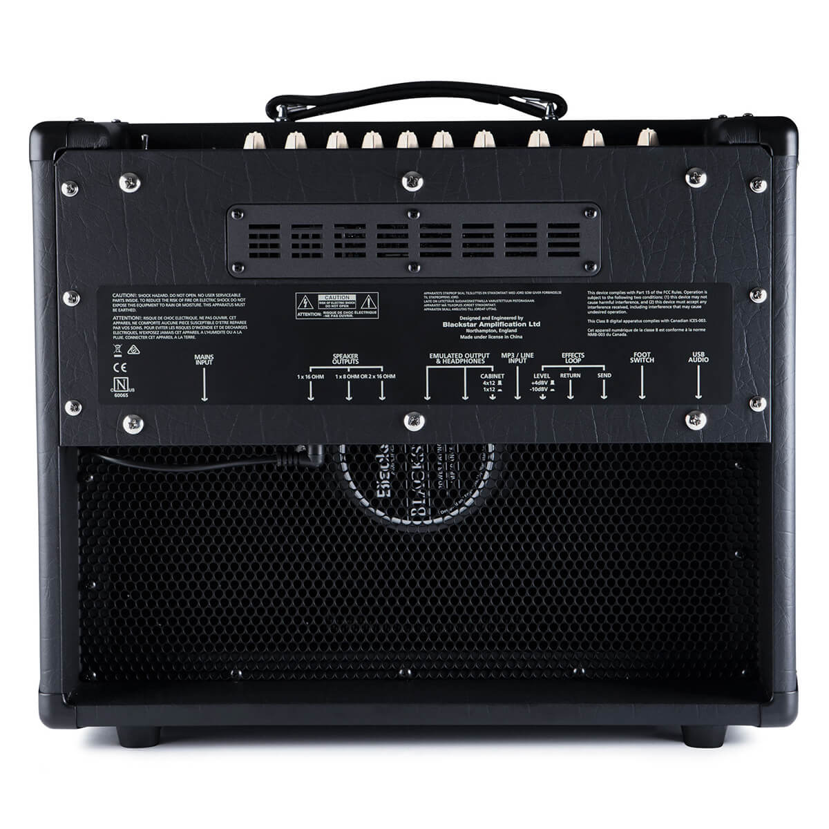 rear view of HT-20R MkII electric guitar amp