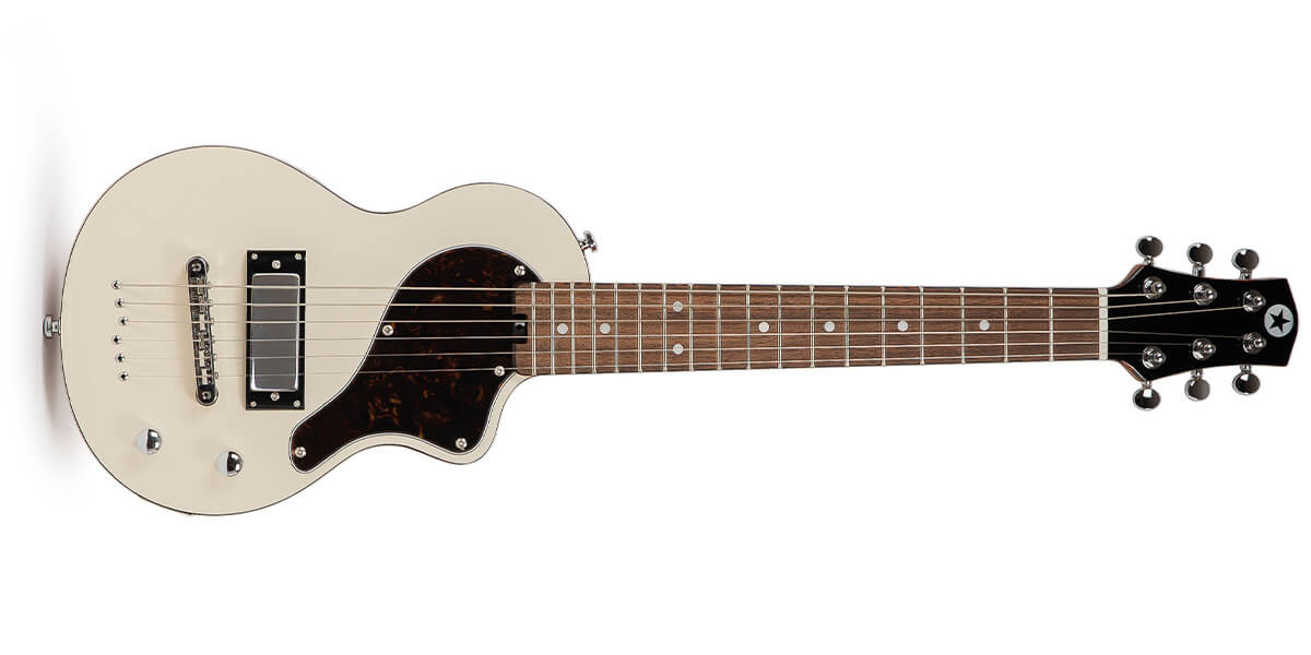 front view of a Blackstar carry on guitar