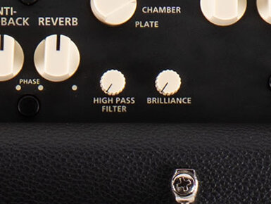 Sonnet guitar amps High Pass Filter and Brilliance controls