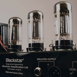 Blackstar valve amp tubes close up
