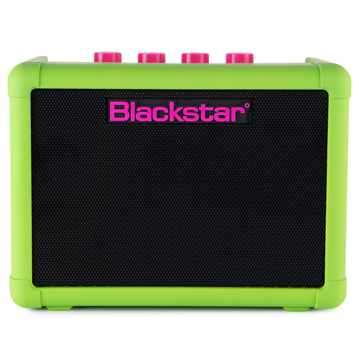 front view of FLY 3 Neon Green battery powered combo amp