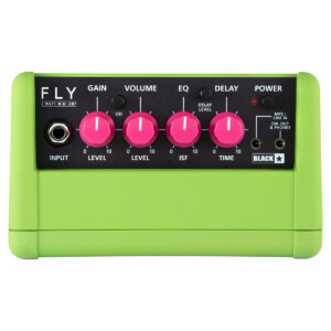top view of FLY 3 Neon Green battery powered combo amp