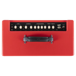 top view of HT-20R MkII Candy Apple Red guitar combo amp