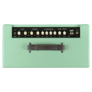 top view of HT-20R MkII Surf Green guitar combo amp