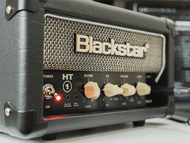 leaned view of Blackstar HT-1RH guitar amp head