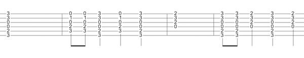 riff has some great changes between the G, C and D chords