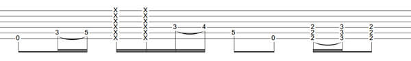 combination of eighth and sixteenth notes across the bar