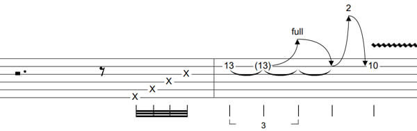 multi step bend in the style of Pink Floyd’s David Gilmour