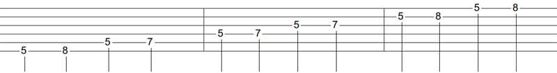 A Minor Pentatonic scale