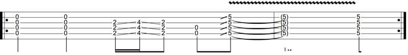 open major chords before sliding from the 2nd to the 4th fret and back