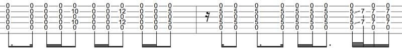 part is open G major chords but there are chords added in and out on the D and B strings